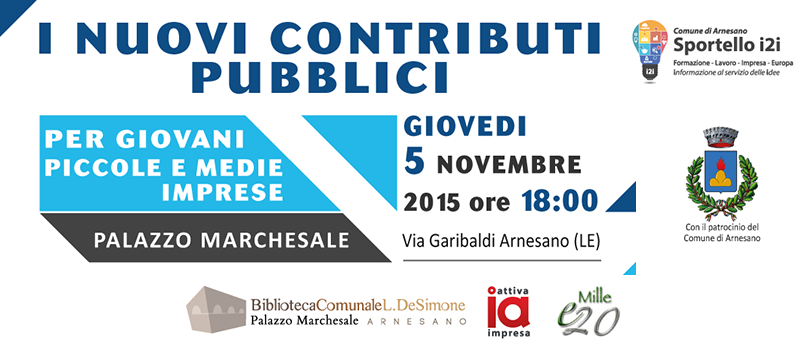 Convegno - I nuovi contributi pubblici